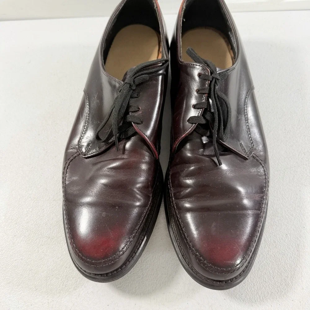 Vintage Velvet-EEZ‎ Mens Brown Leather Derby Dress Shoes Goodyear Size 8.5 D USA